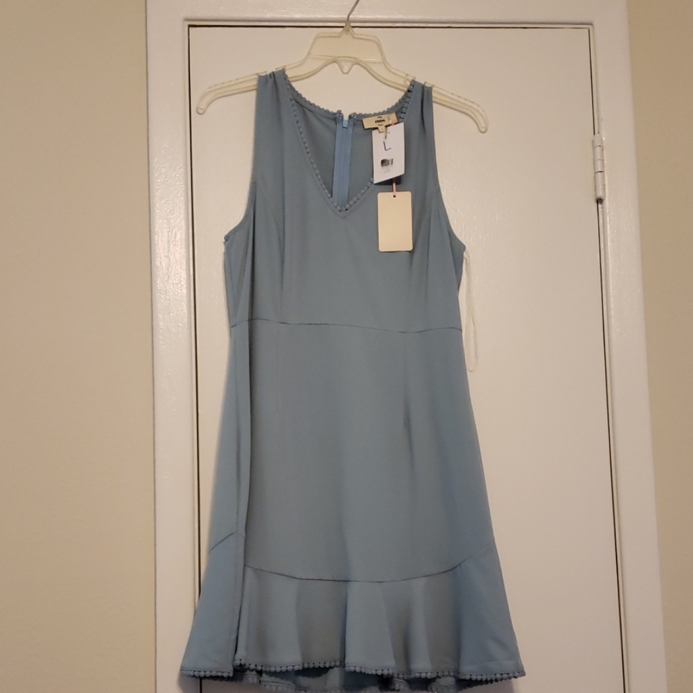 Dusty Blue Large Sleeveless dress by Entro